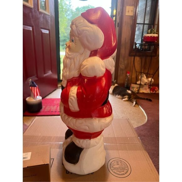 Vintage Grand Venture Santa Claus Blow Mold 18" Christmas Decor Retro Xmas 1999 - Picture 5 of 15